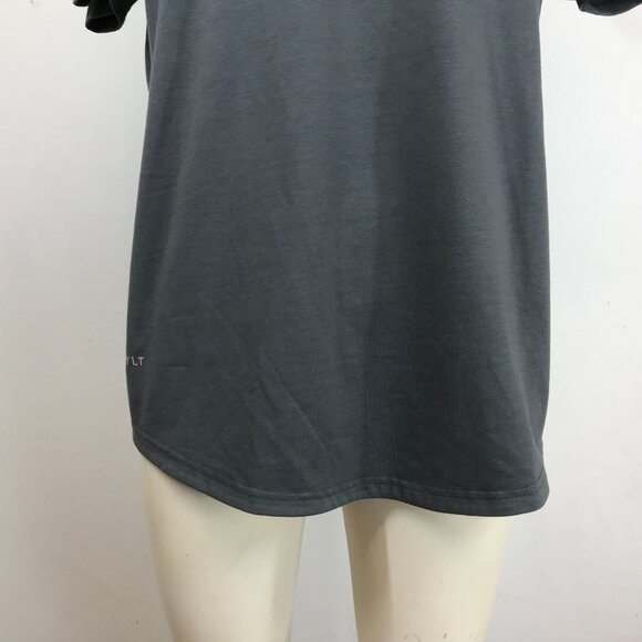 BYLT - MEN'S LARGE -GRAY DROP CUT SHORT SLEEVE V NECK BYLT BLEND T-SHIRT - Picture 3 of 8